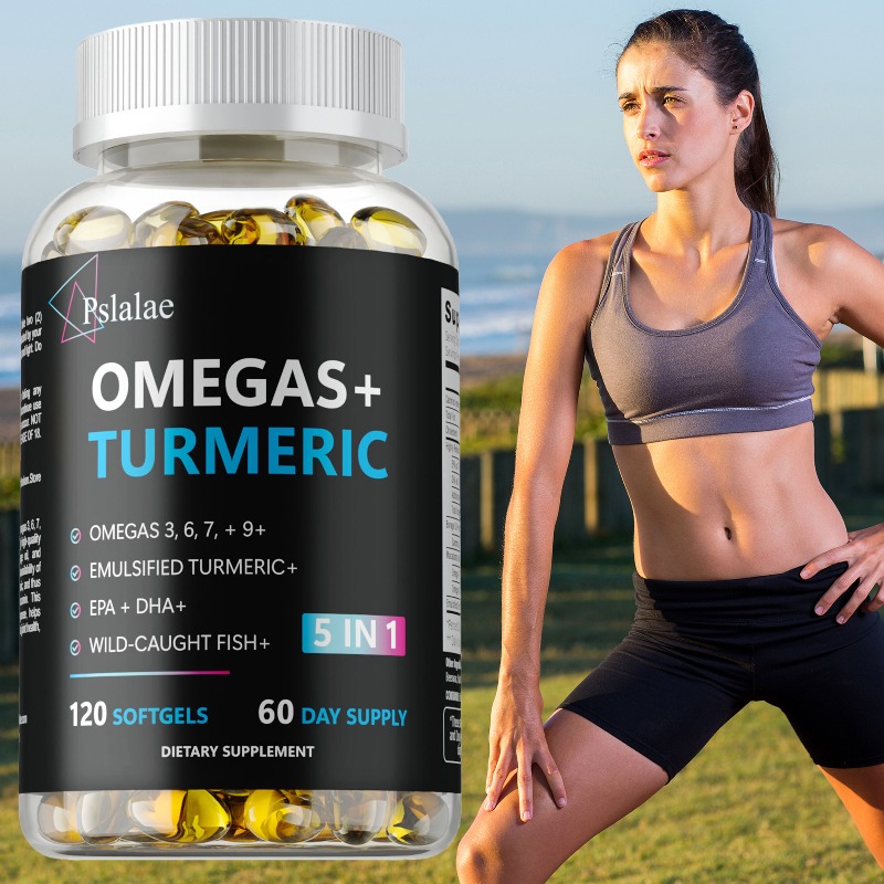 Turmeric Curcumin Capsule - Omegas+ Kurkuma-Kapseln - Steigern die Zellenergie,