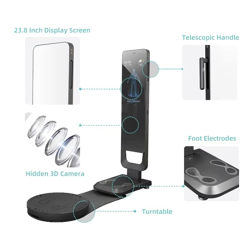 Nutrition For Fitness - Smart Fitness Mirror Body Scanner Ernährungsanalysator