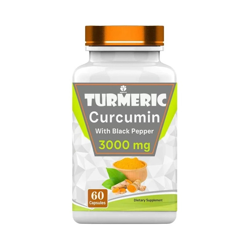 Turmeric Curcumin Capsule - Kurkuma-Curcumin-Kapseln mit Schwarzem Pfeffer | 3000mg,