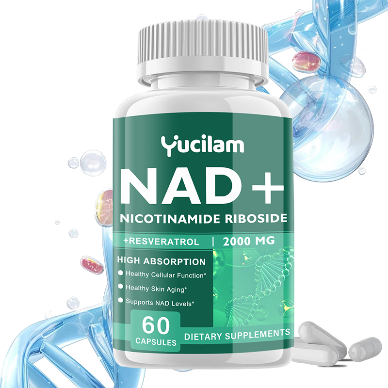 Resveratrol Capsule Anti Aging - NAD+ Resveratrol-Ergänzungsmittel – Anti-Aging, Energie-Boost, Zellreparatur,