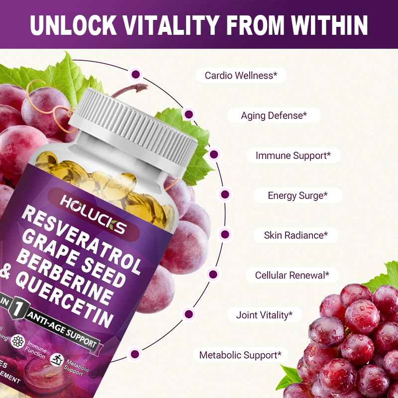 Kaufen Sie 1, Erhalten Sie 1 G – Resveratrol Capsule Anti Aging Bewertung und Preis