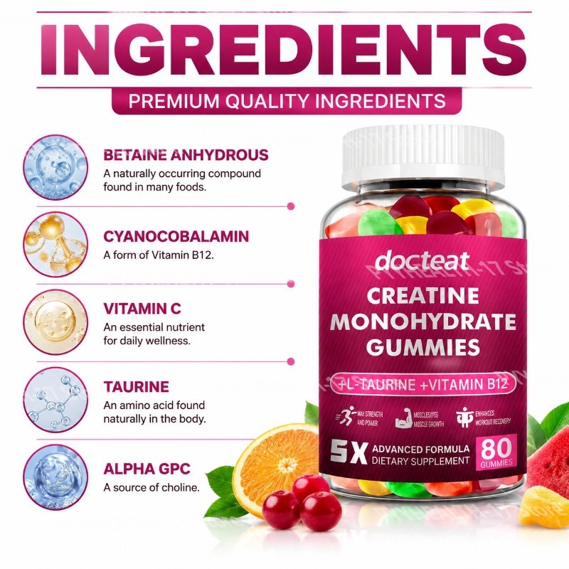 Kreatin-Monohydrat-Gummibärche – Multivitamin Gummy Adult Bewertung und Preis