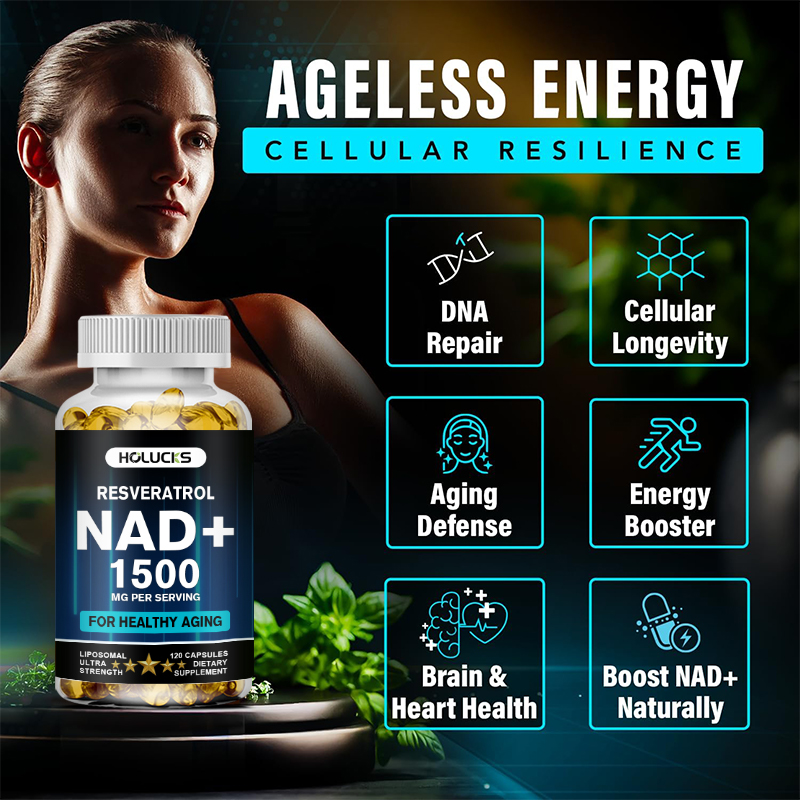 HOLUCKS NAD+ Kapseln, mit NAD+ – Resveratrol Capsule Anti Aging Bewertung und Preis
