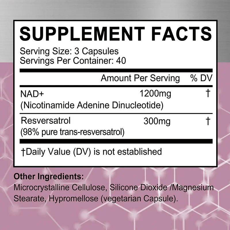 NAD+ Resveratrol-Ergänzungsmit – Resveratrol Capsule Anti Aging Bewertung und Preis