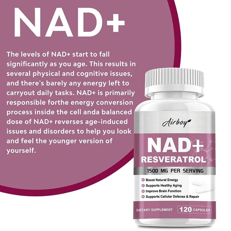 NAD+ Resveratrol-Ergänzungsmit – Resveratrol Capsule Anti Aging Bewertung und Preis
